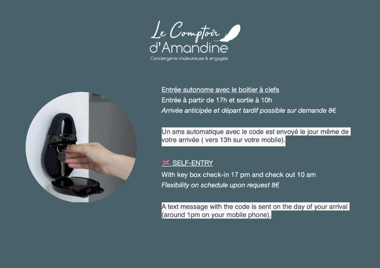 Le Cafe Charmant, Appartement Dans Immeuble Avec Parking Barriere, Balcon LʼArbresle Buitenkant foto